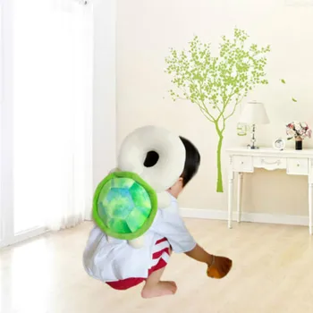 

Cute Baby Newborn Head Back Protection Pillow Toddler Turtle Cushion Toys Green