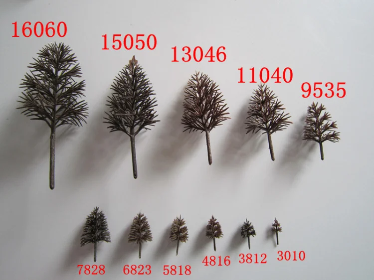 

2017 ABS plastic scale model trees 3-16cm scenery landscape miniature street tree layout
