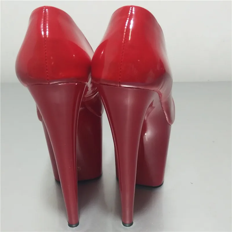 The new style women's shoes, 20cm high and red bride wedding shoes, high waterproof platform and sexy Dance Shoes