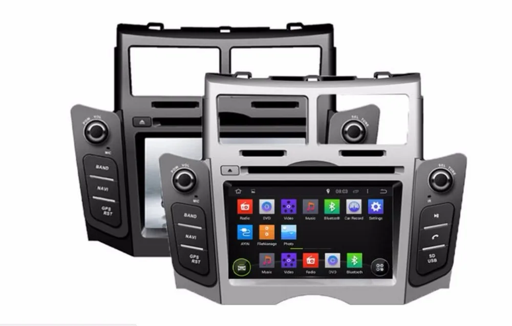

Octa/Quad Core Android Fit TOYOTA YARIS 2005 2006 2007 2008 2009 2010 2011 Car DVD Player Navigation GPS TV 3G Radio
