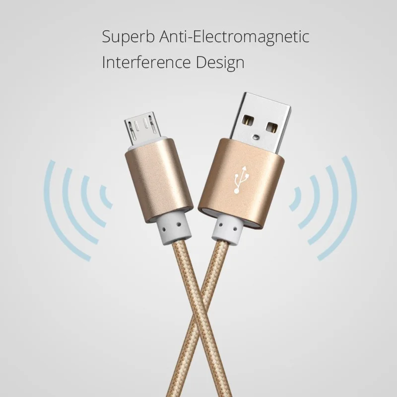 Нейлоновый Micro USB кабель для Android синхронизации данных и зарядки Prestigio Wize PMT3341 NV3 PX3