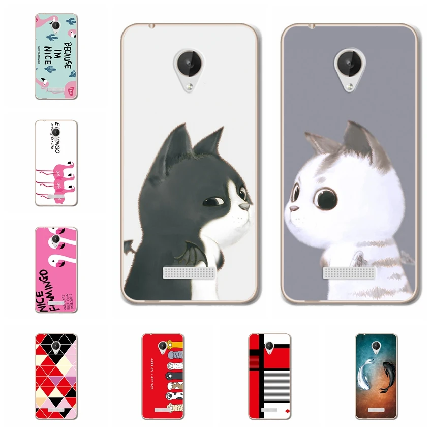 

For Micromax Canvas Spark Q380 Case Cover Soft TPU Bunny Patterned Back Protective Silicone Case Micromax Q380 Q 380 Coque Capa