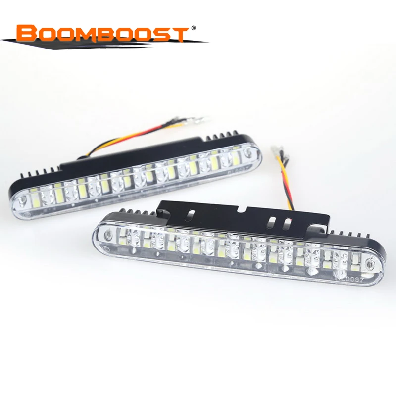 

hot sell Super White 30 LED Car Running Light Auto Parking Driving Lamp 1pair Daylight Lamp With Turn Strobe Lights
