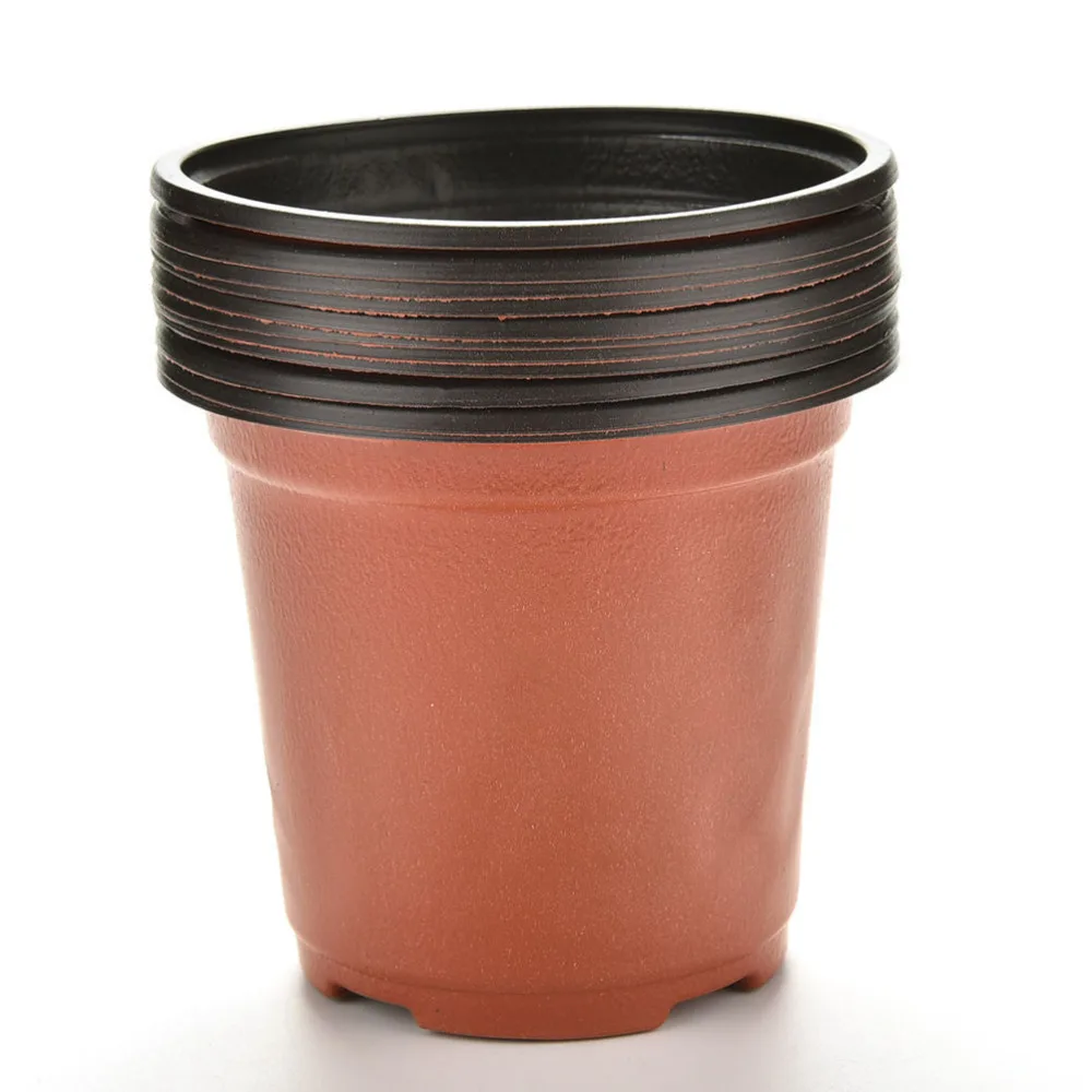 

10Pcs/PACK New PP Plastic Flower Pots Small Pots Nursery Pots Height 90 X 80 X 60mm