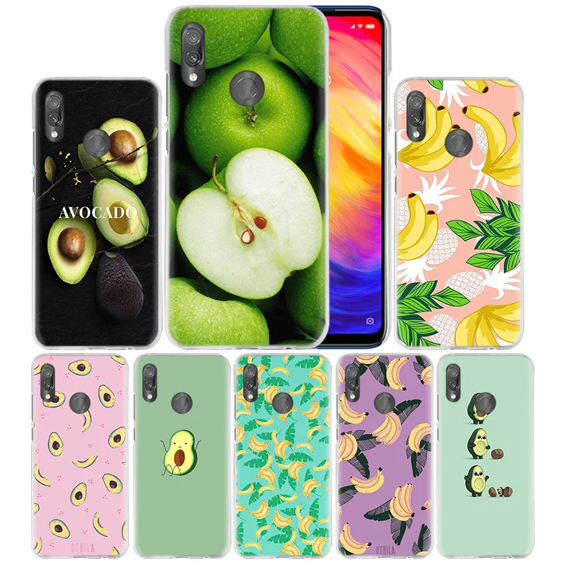 

Fruit Banana Avocado Case for Xiaomi Redmi Go Note 7 6 6A Pro S2 5 5A 4X Mi A1 A2 9 Mix 3 5G 8 lite Play F1 Hard PC Phone Cover