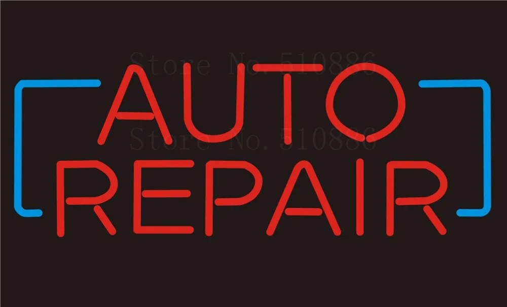 Custom NEON Sign Board Auto Repair Car vehicle Glass Tube Beer Bar Club