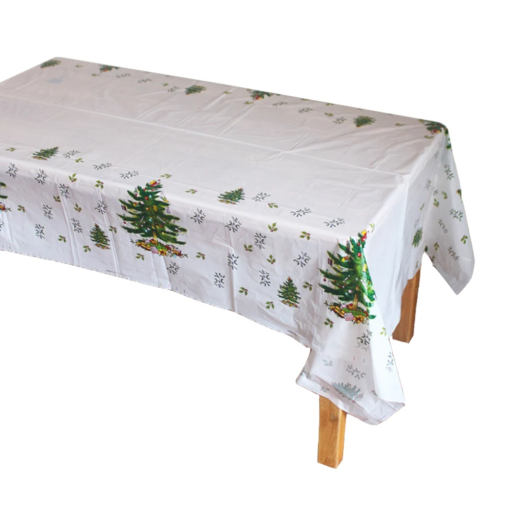 Disposable Plastic Table Clothes Table Cover Tablecloth Christmas Tree