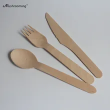 1000 березовые одноразовые ложки вилки ножи 16 см на заказ Гравированные деревянные столовые приборы для пикника Свадебные 1-й День рождения поставка