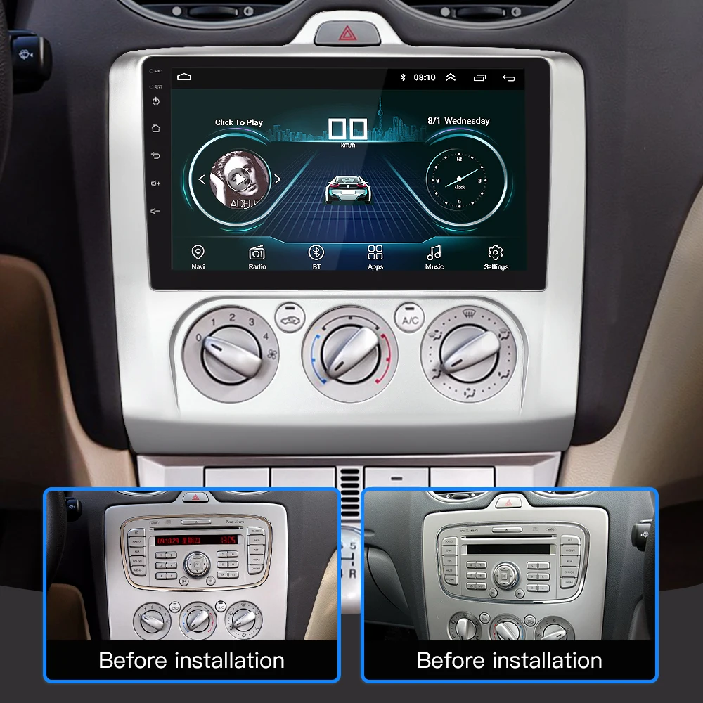 Flash Deal New Quad-core 9" HD Android 8 Car Radio GPS Navigation System Multimedia Player For 2005-2011 Ford Focus CAR ANDROID WIFI Player 1 Flash Deal New Quad-core 9" HD Android 8 Car Radio GPS Navigation System Multimedia Player For 2005-2011 Ford Focus CAR ANDROID WIFI Player 1