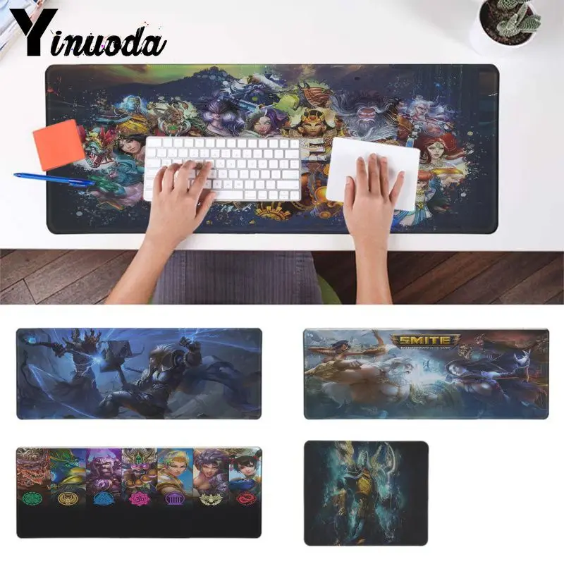 Подарочный коврик Yinuoda для мальчиков игровой прочный Настольный мыши SMITE Moba