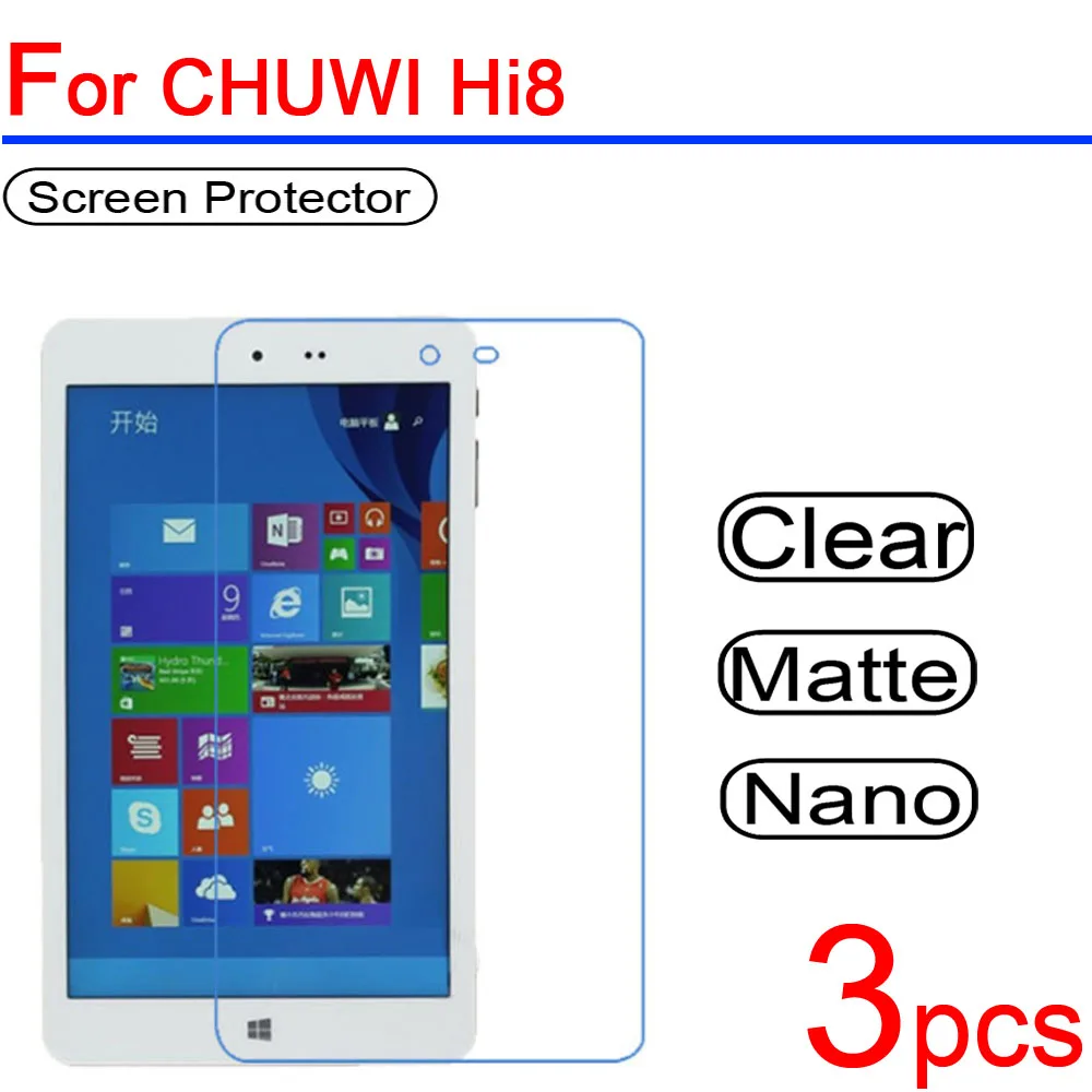 3 шт. ультра прозрачное мягкое для Chuwi Hi8 PRO Vi8 PLUS защитное покрытие ЖК-экрана