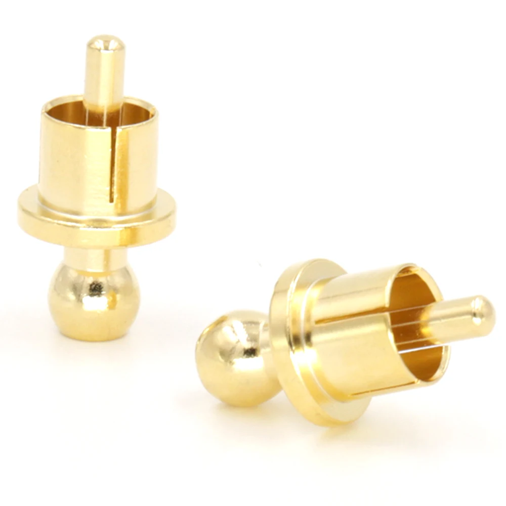 Goedkoop 12 stks x Noise Stopper Vergulde Koperen Cap Dust Protector RCA Plug Caps