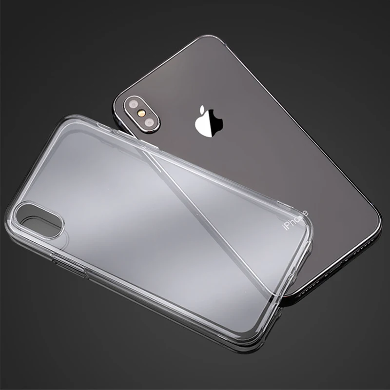 

Crystal Case For iPhone 7 Case Silicone Cover For iPhone XS Max Case Transparent 5 6 6s 7 8 Plus Soft Case XR X 5s SE TPU Cover