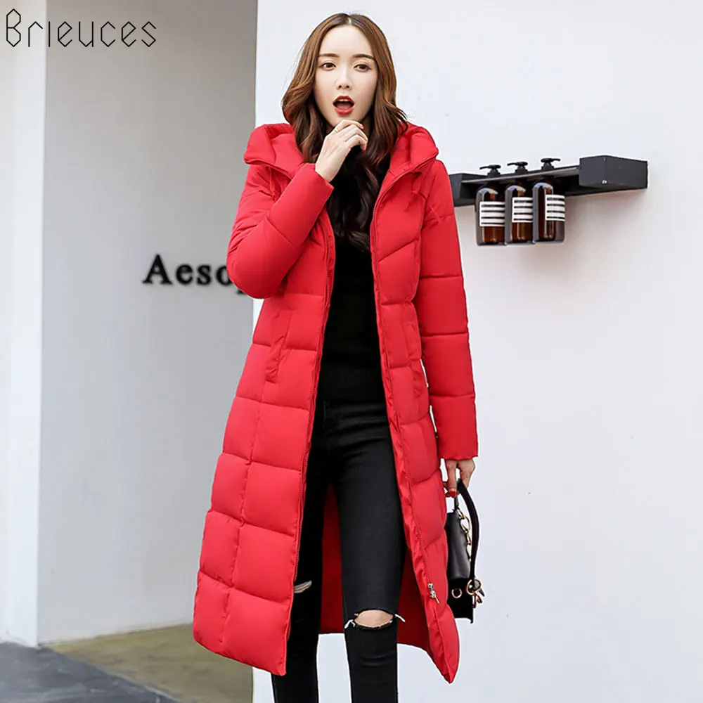 Beieuces 2019 Warm Winter Jacket Women Hooded plus size Thicken long Parkas Outwear Bread Loose Style warm Winter Coat women