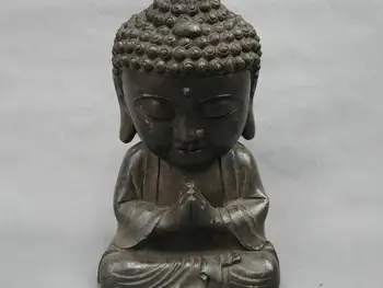 

12" China Tibetan old Bronze Chan Sect Sakyamuni Buddha Budda Amitabha Statue