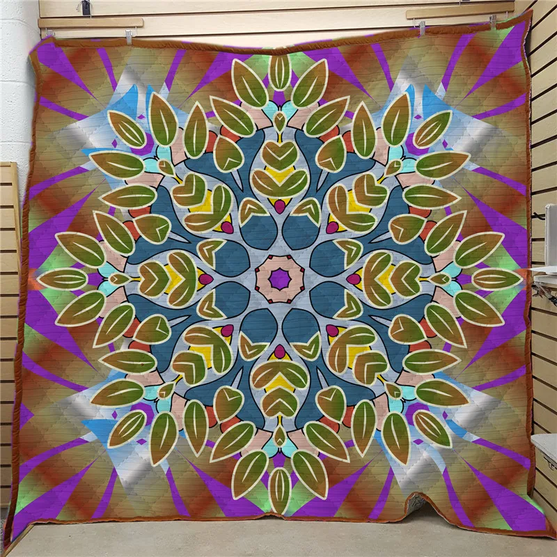 Quilt Blanket Floral Print Colchas Para Cama Quilted Bedspread Patchwork Quilt Edredones Acolchados Invierno Couette De Lit