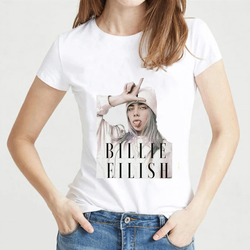 

Summer Billie Eilish graphic T Shirt Billie Eilish Fans White Cotton Women/Men Supplier Hot Selling 100 % Cotton TShirts Top Tee