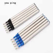 Заводские магазины 5 шт. черный, синий, красный заправка чернил Средний rolроллербол ручка школьные канцелярские принадлежности для студентов