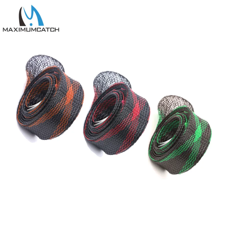 

Maximumcatch 40mm-1650mm 3 Colors Fishing Rod Protector Braided Sleeve Cover For Spinning Rods