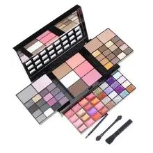 VERONNI 74 Colors Multicolor Eyeshadow Palette Makeup Set Concealer Blush Powders Eyebrow with Brush Make Up Kits Cosmetic empty magnetic tz large palette makeup black eyeshadow concealer blush make up maquiagem professional cosmetic makeup storage
