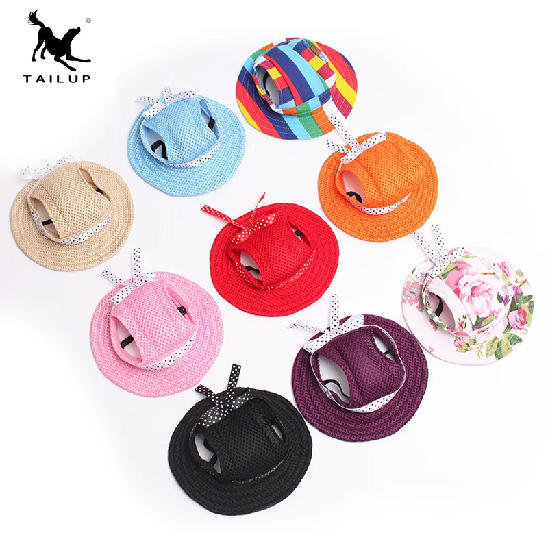 

Dog Cap Caps Summer Cloth Mesh Breathable Pet Sun Hat Hat Canvas For Small Dog Pet Products