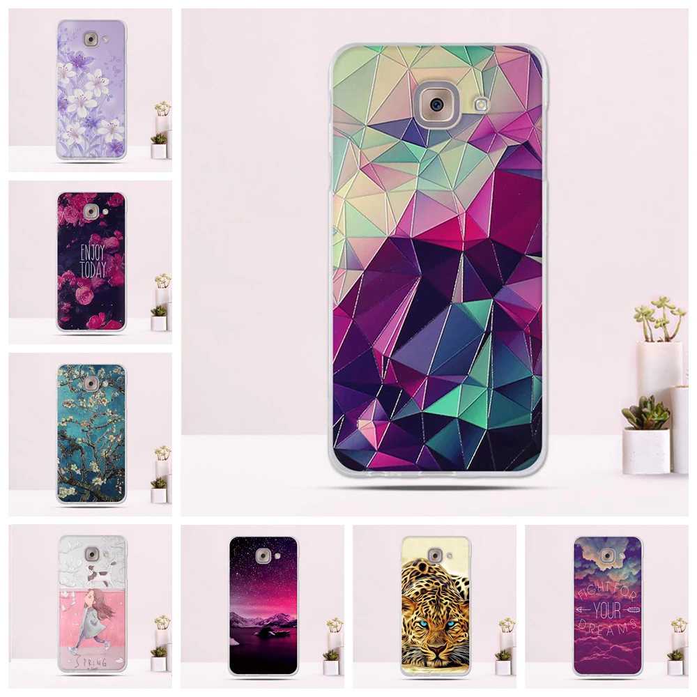 Phone Cases For Samsung Galaxy J7 Max G615F Case 3D Relief Back Cover Pattern Fundas Soft Silicone TPU Ultra Thin Covers | Мобильные