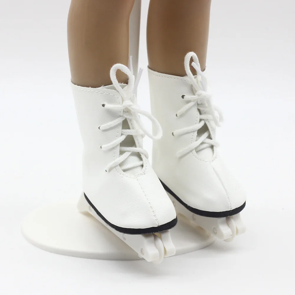 18 дюймов девочка кукла снежные сапоги конькобежный спорт обувь подходит 43 см детская кукла обувь для катания на коньках для детей лучший подарок