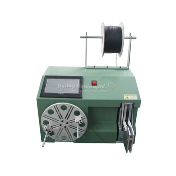 

touch screen cable wire coil winding binding machine