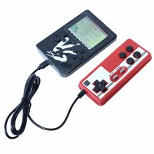 AAAE Powkiddy 2,6 дюймов Ретро игровая Мини Портативная консоль плеер Поддержка AV выход Встроенные 500 игры двойной плеер с игровой консолью