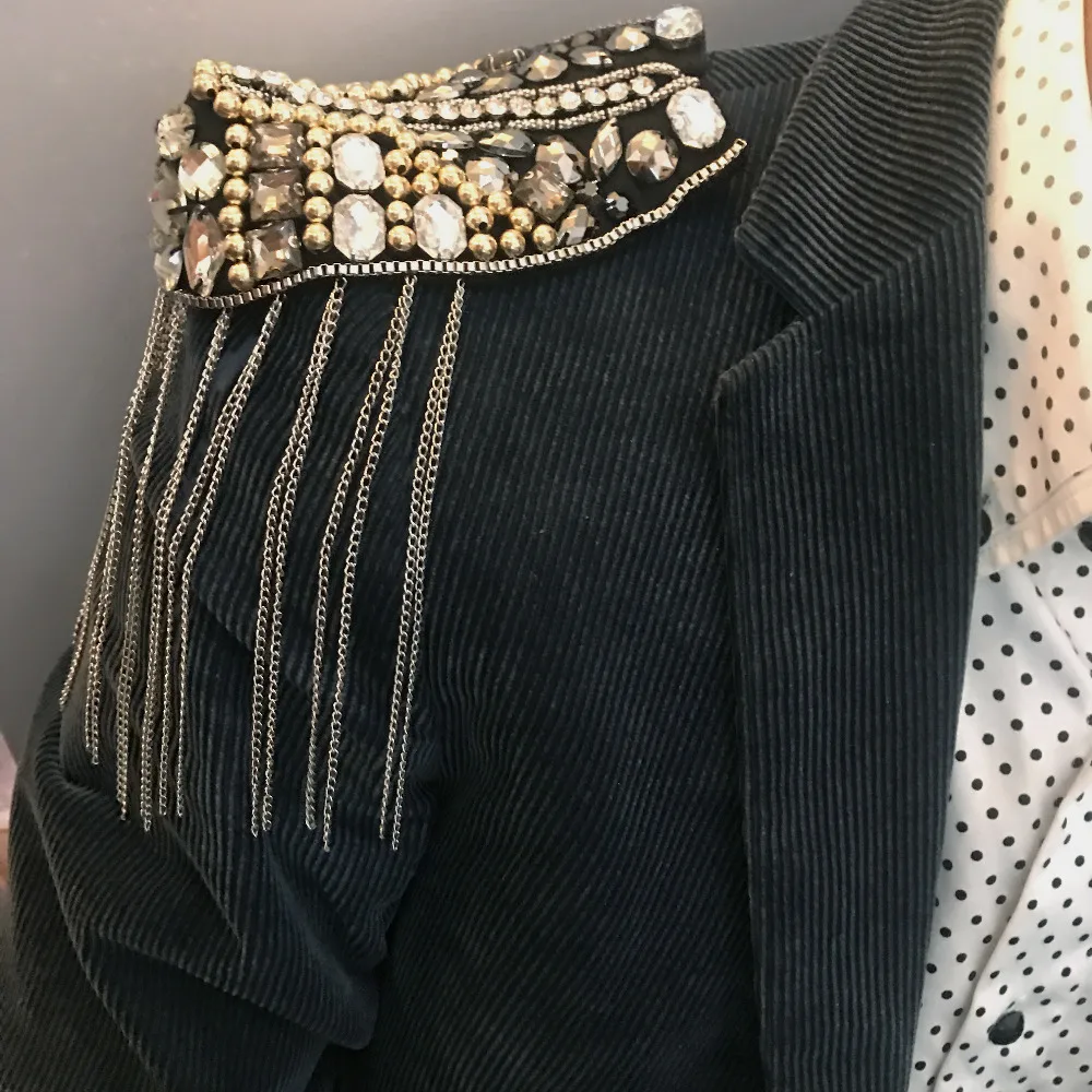 

Punk Statement Epaulette epaulet shoulder charreteras handmade kpop clothing accessories suit decoration brooches Pin brosche