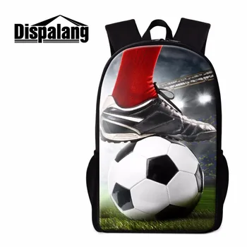 

Dispalang Footbally School Backpack for Boys Children's Soccerly Bookbag Fashion Shoulder Back Pack Cool Day Pack for Teenagers