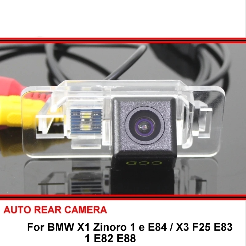 Камера заднего вида Fisheye парковочная камера для BMW 1 E82 E88 X1 zinero e E84 X3 F25 E83 HD CCD с