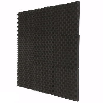 

3pcs 300x300x40mm Soundproofing Foam Studio Acoustic Foam Soundproof Absorption Treatment Panel Tile Wedge Polyurethane Foam