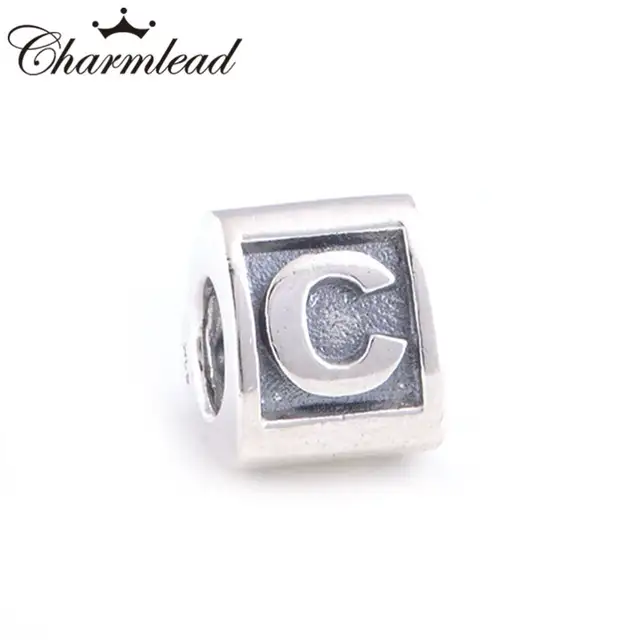 charm pandora lettera c charm pandora lettera c