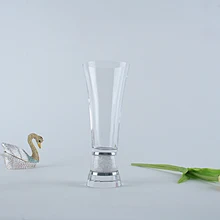 Первоклассная хрустальная ваза для цветов, 250 г полностью Хрустальная основа, Лучшие вечерние украшения стола, упаковка подарочной коробки и