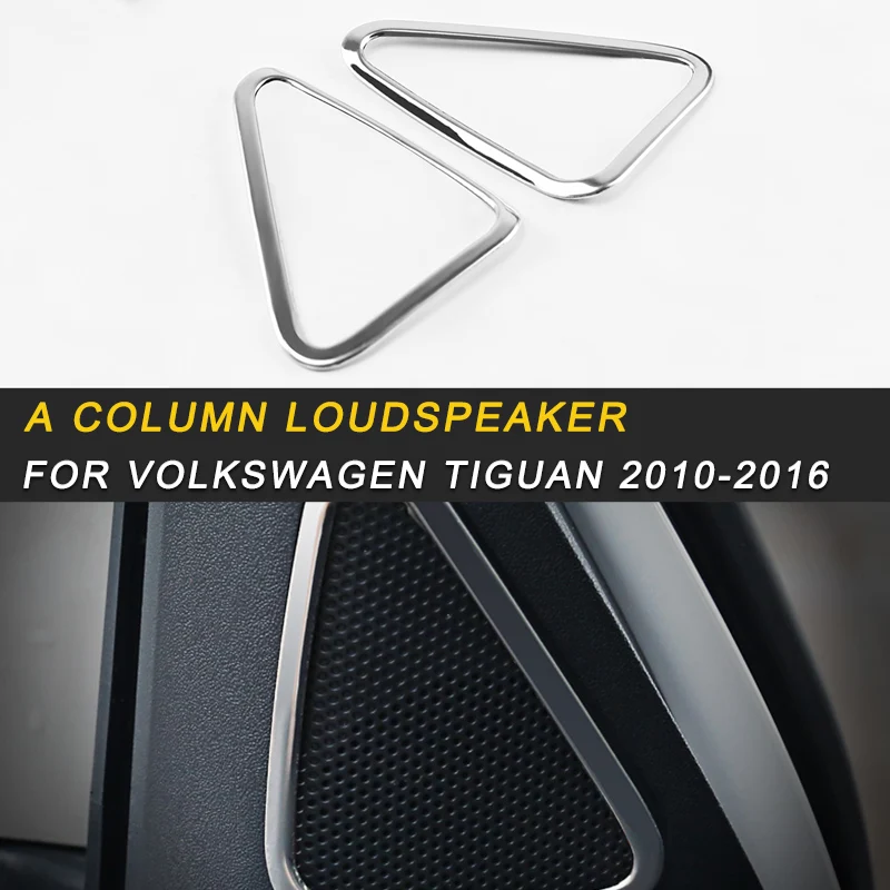 

A Column Loudspeaker Frame Front Column Cover Trim Sitcker for Volkswagen Tiguan 2010-2016 Car