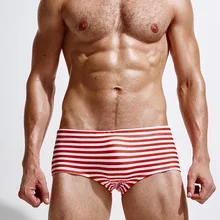 Y229 красный, черный, синий полосатый сексуальный мужской купальник плавки мужские Sunga с низкой талией мужские бикини трусики для серфинга шорты