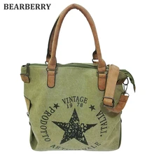 BÄRENTRAUBE 2017 hohe qualität gedruckt sterne buchstaben leinwand taschen Große Größe Multifunktionale Reise Umhängetasche Factory Outlet Bolsos