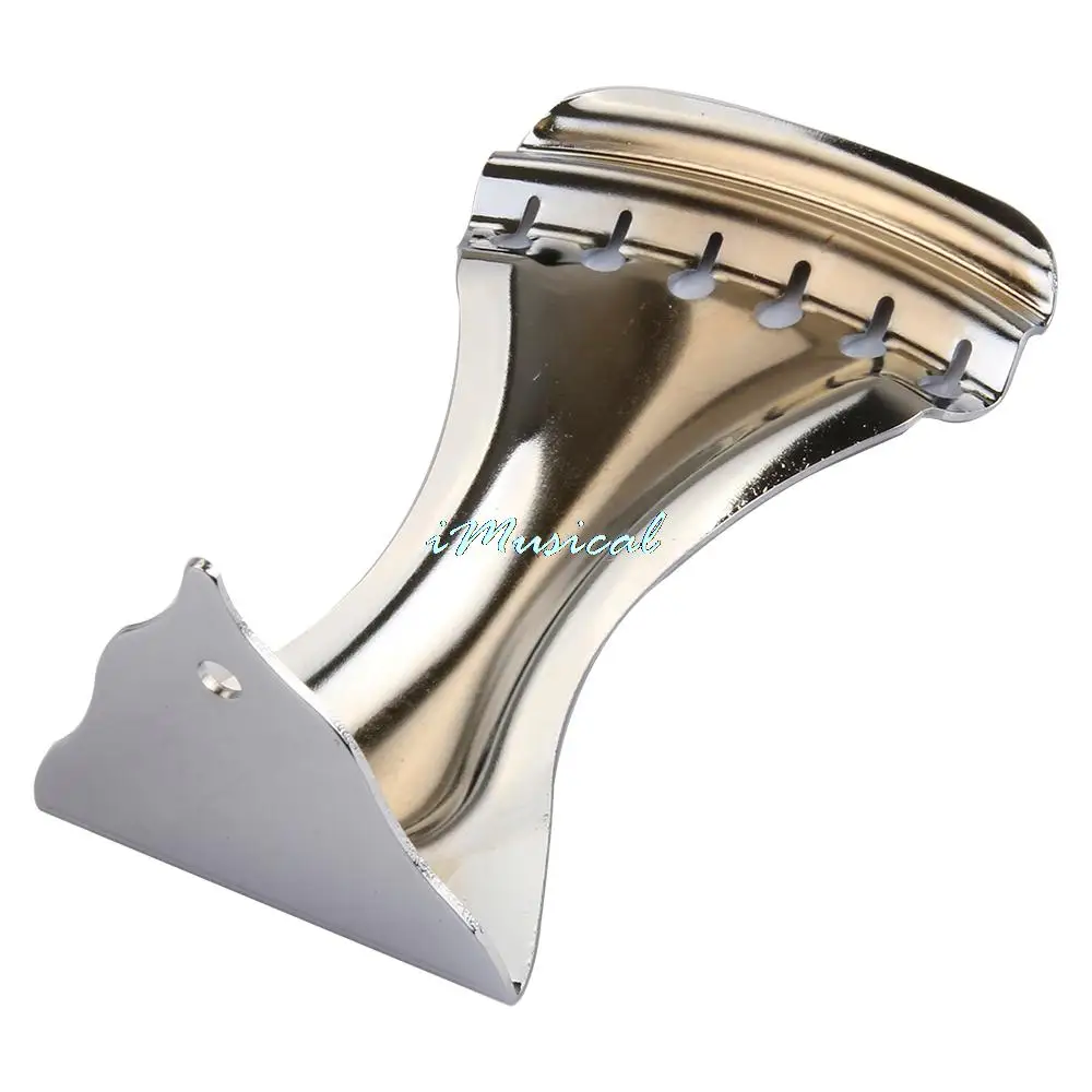 Chrome Vintage Style Tailpiece for Resonator Mountain Acoustic Guitar