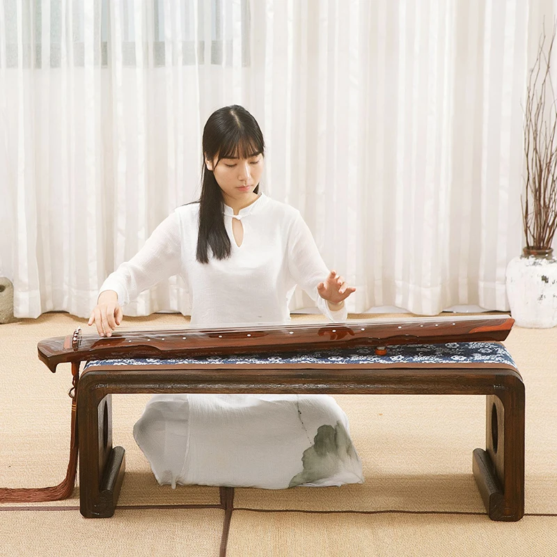 Wood Piano Table Console Bench Rectangle Asian Style Antique Furniture Living Room Oriental Japanese Floor Low Tea Table Wooden
