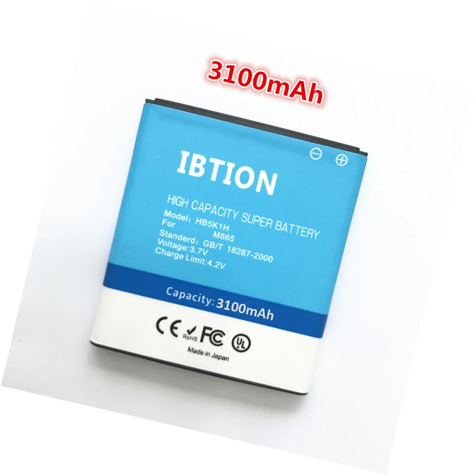 3100 мА/ч HB5K1H Аккумулятор для Huawei Ascend ll 2 M865 Sonic зубная щётка U8650 U8652 U8651 Батарея|battery for