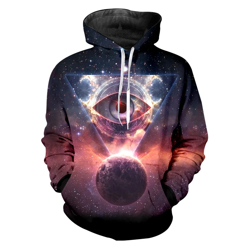 Couple Space Galaxy Hoodie Men Hooded Jacket Cap 3d Sweatshirt Print
