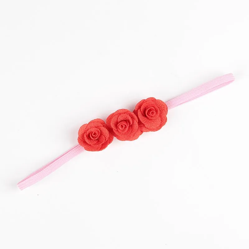 Fashion Chic Mini Rose Flower Baby Girl Headband Artificial Rose Flowers Headwear Hair Accessories Photography props baby headband