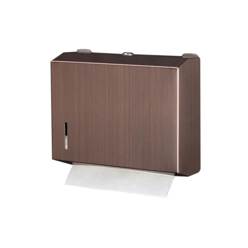 

Rose Gold Tissue Box Hotel Hand Toilet Paper Holder Wall-mounted Stainless Steel Bath Paper Box Free Punch Bathroom Accessories