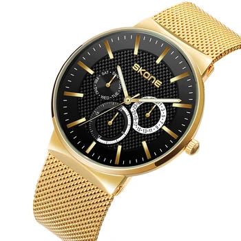 SKONE Luxury Top Brand Men Quartz Watch Business Wrist Watches For Mens Three Eyes Complete Calendar Clock Relogio Masculino
SKONE Luxury Top Brand Men Quartz Watch Business Wrist Watches For Mens Three Eyes Complete Calendar Clock Relogio Masculino