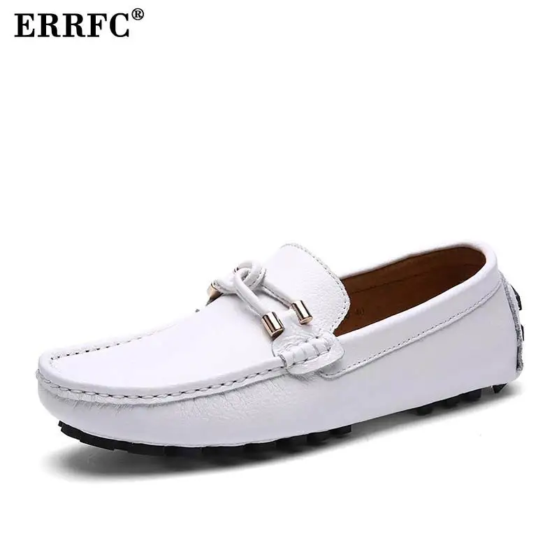 white lofer shoes