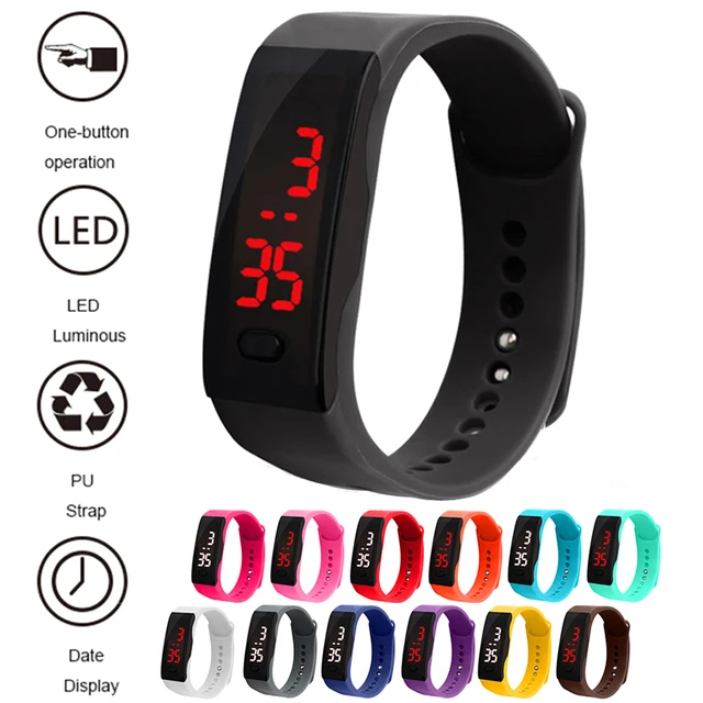 Children Watches Kids LED Digital Sport Watch Boys Girls Men Women PU Electronic Children Watches Kids LED Digital Sport Watch Boys Girls Men Women PU Electronic