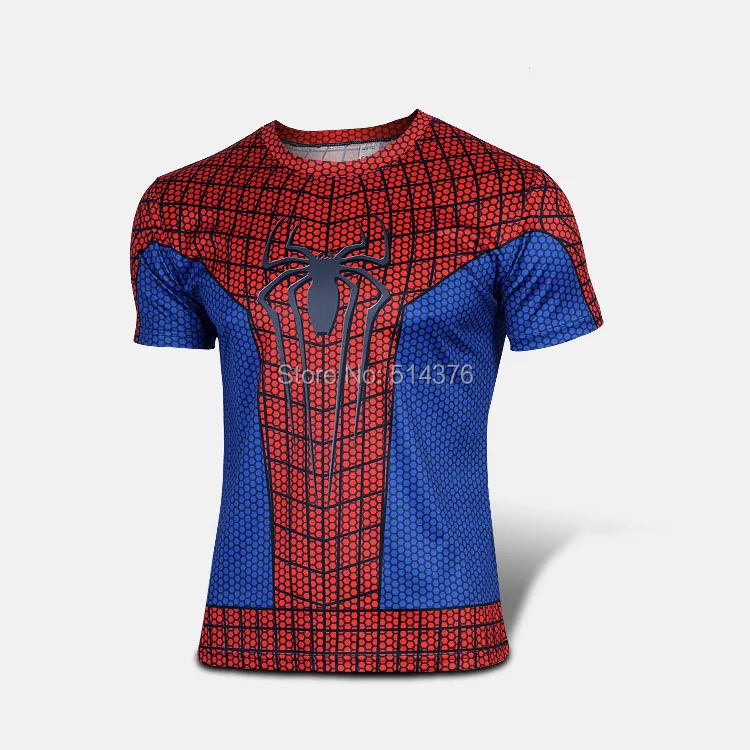 

Marvel America red Spiderman Super Hero cycling jersey sport T-shirt Men cosplay cycling clothing short sleeves XXS-5XL