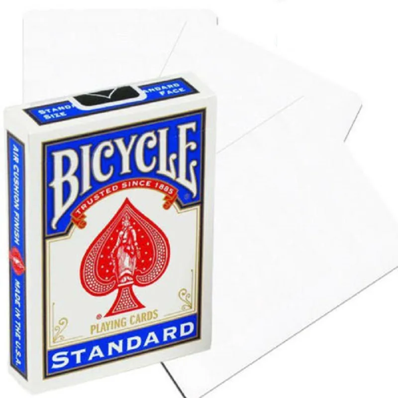 

1 Deck Bicycle Double Blank Playing Cards Gaff Magic Cards Poker Special Props Close Up Stage Magic Trick for Magician Free Ship