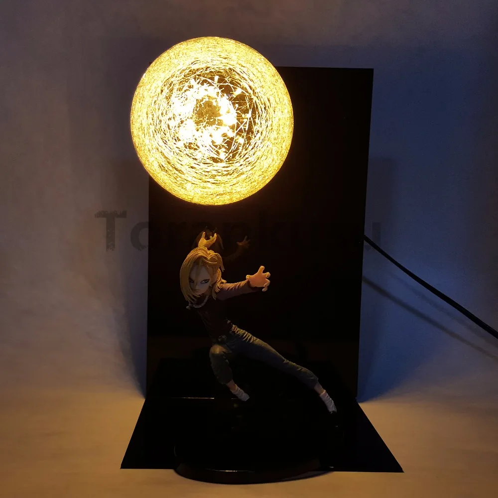 Dragon Ball Z Android 18 Lazuli Action Figures Led Light Anime
